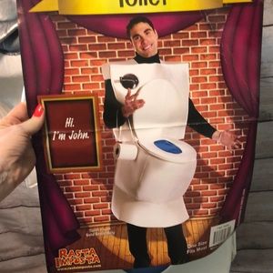 Halloween Costume “John” Toilet Bowl Funny Rasta Imposta one Size Rare